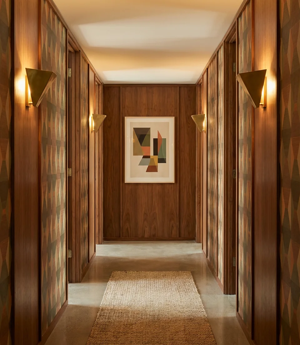 MCM Hallway Design with Geometric Fixtures 2