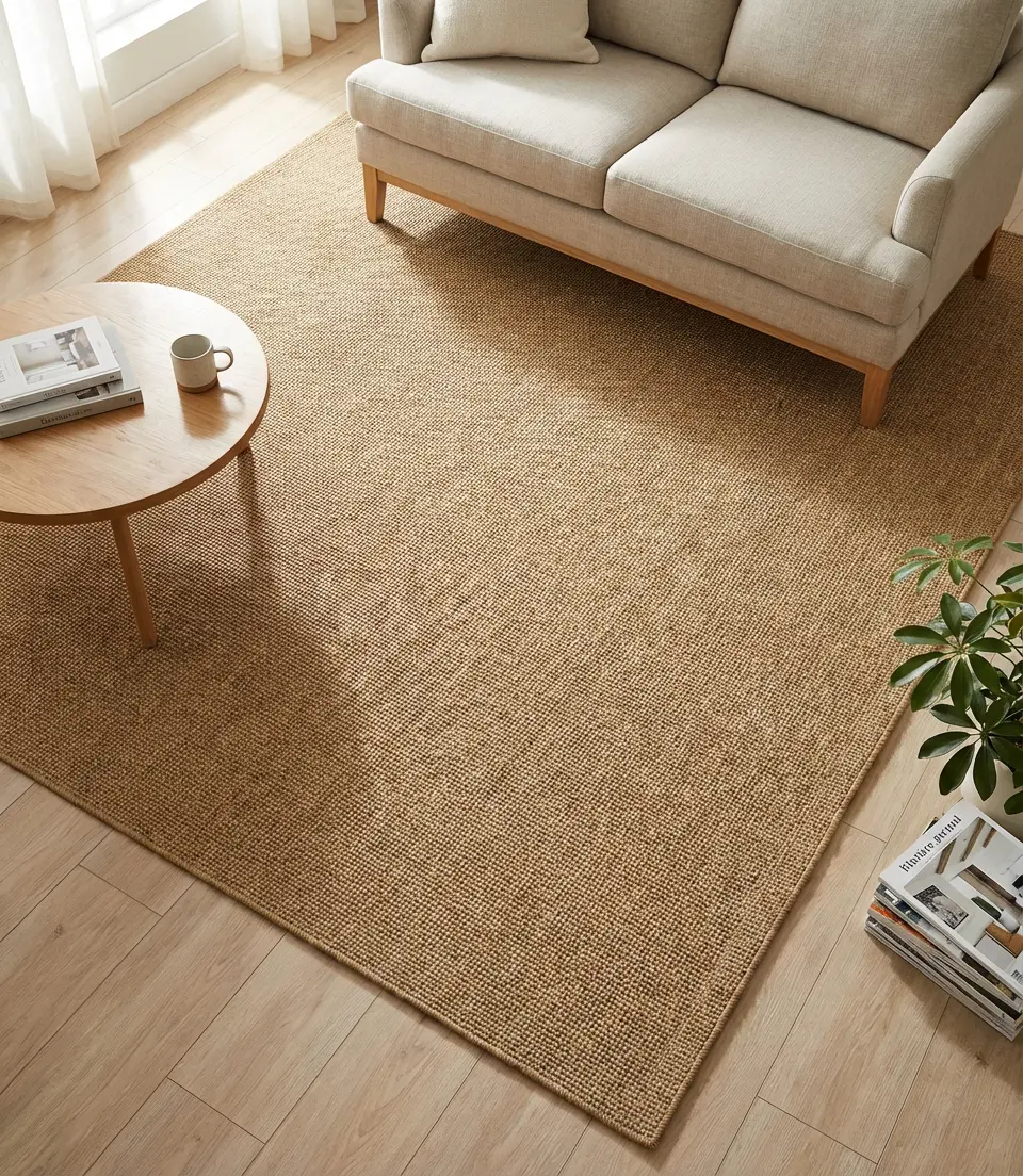Micro Zoning in a Studio Apartment with Area Rugs 2