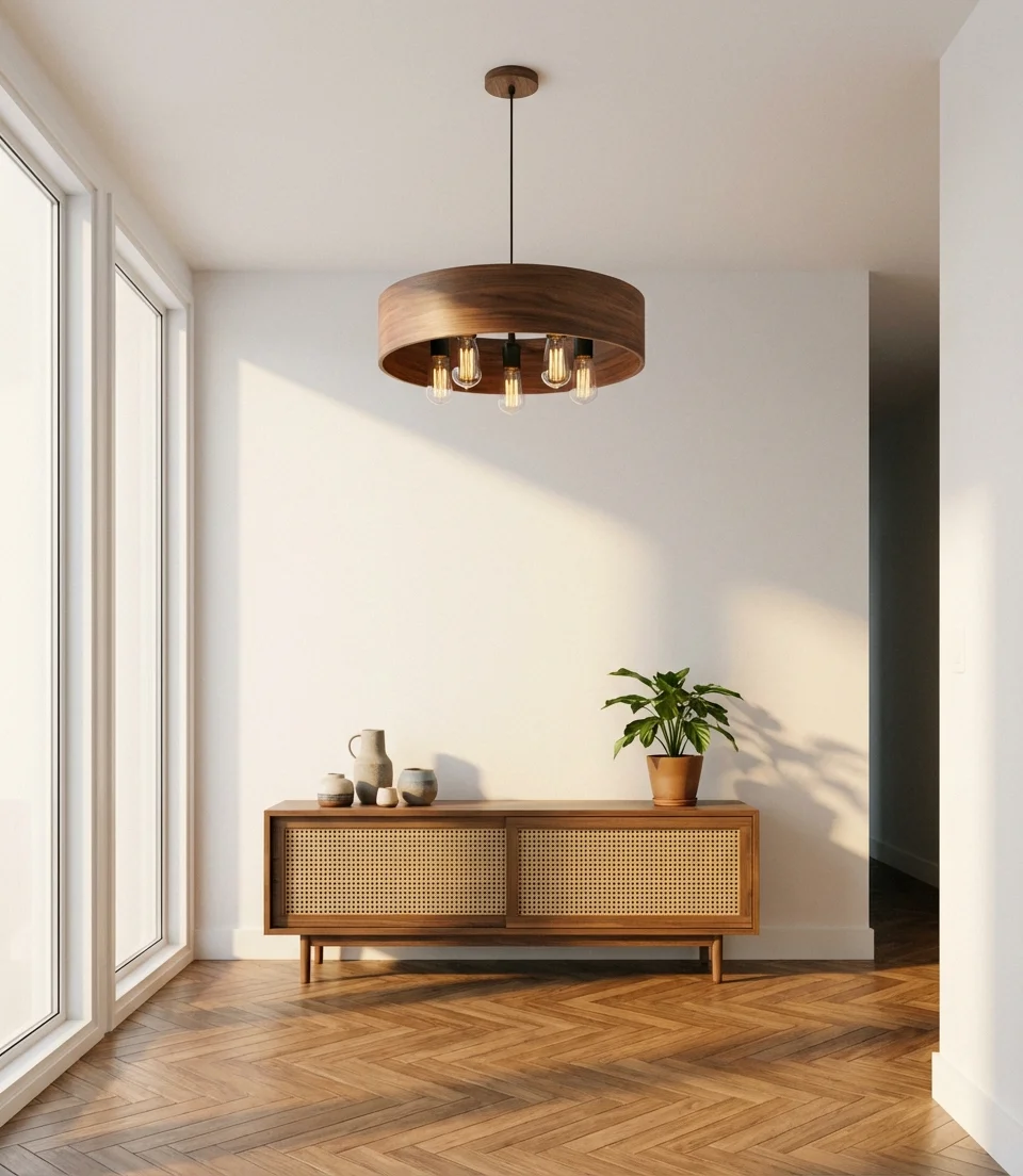 Mid-Century Modern Pendants in the Entry 1