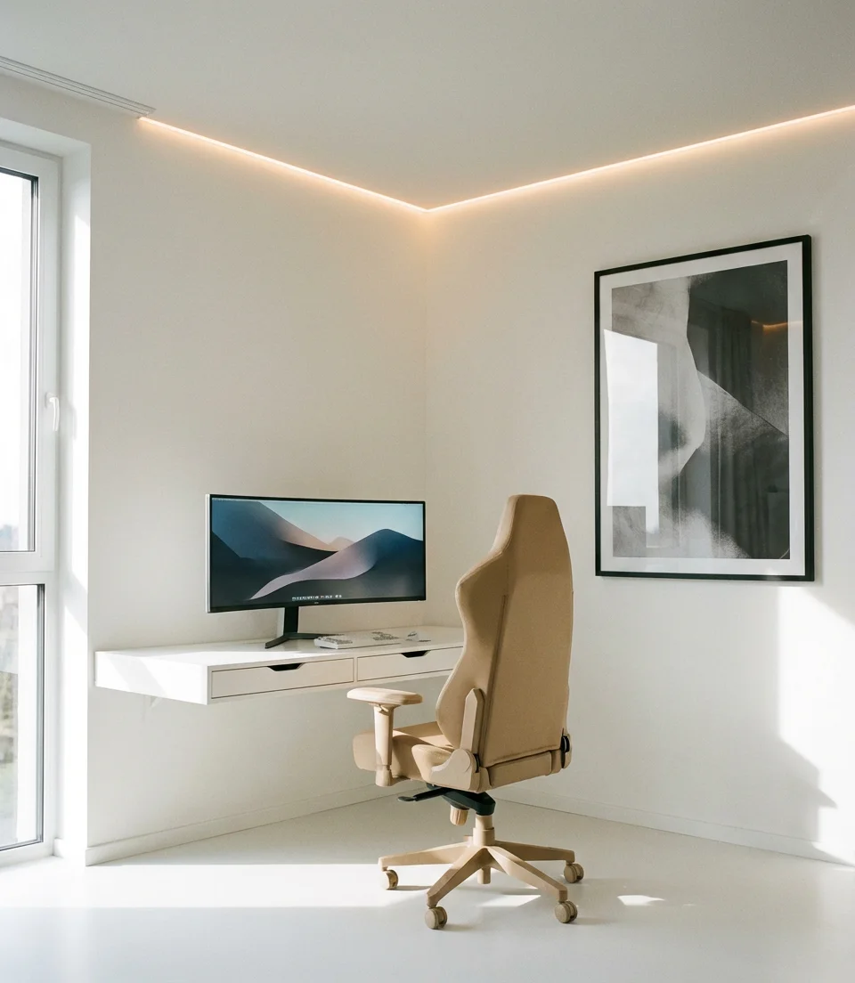 Minimalist Modern Gaming Room 1