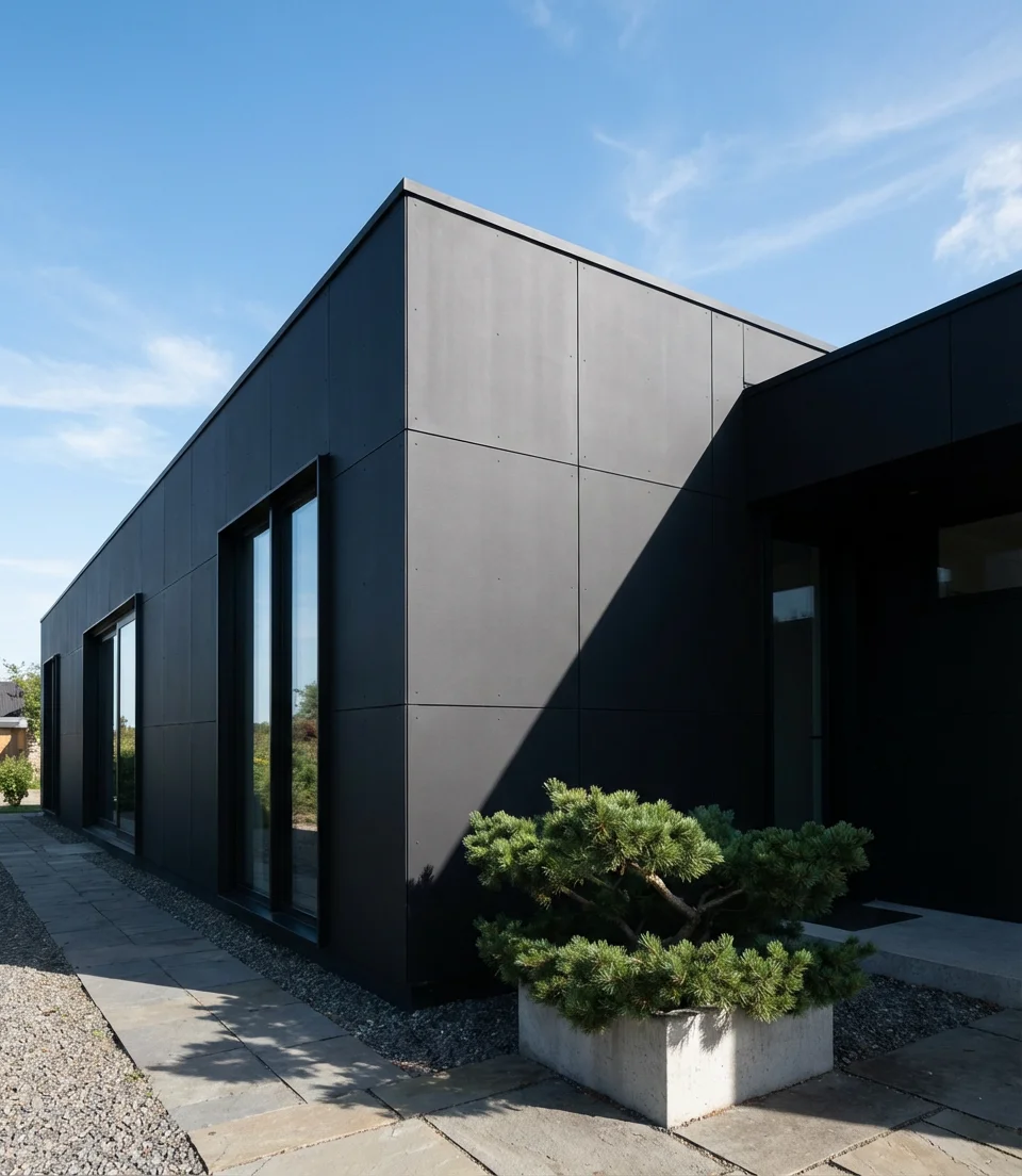 Modern Dark Paint on a Bloxburg-Style Build 2