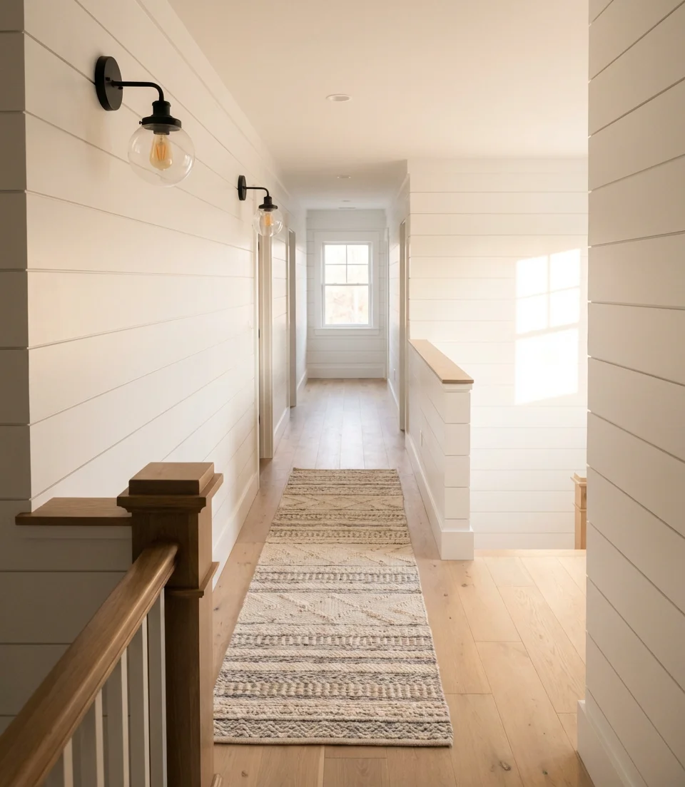 Modern Farmhouse Sconces for the Upstairs Hall 1