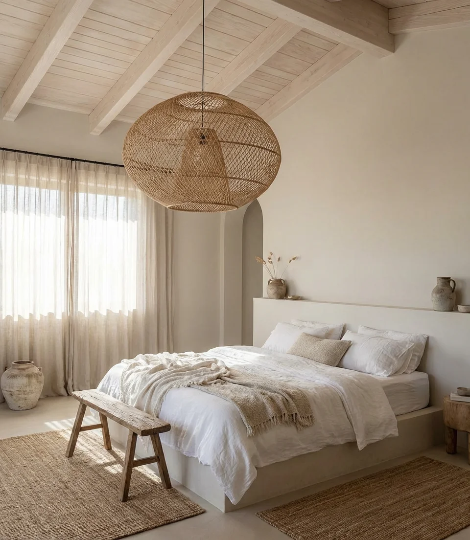 Modern Hanging Ceiling Light Over the Bed 1