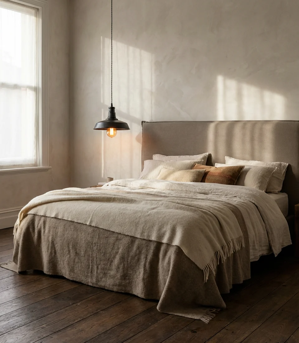 Modern Hanging Ceiling Light Over the Bed 2