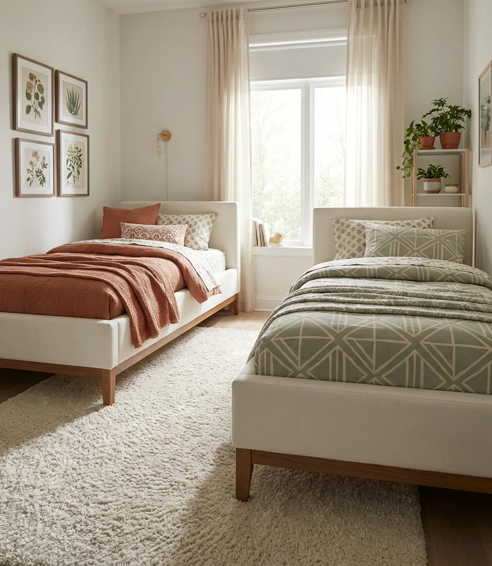 Modern Sisters' Room with Personality 1