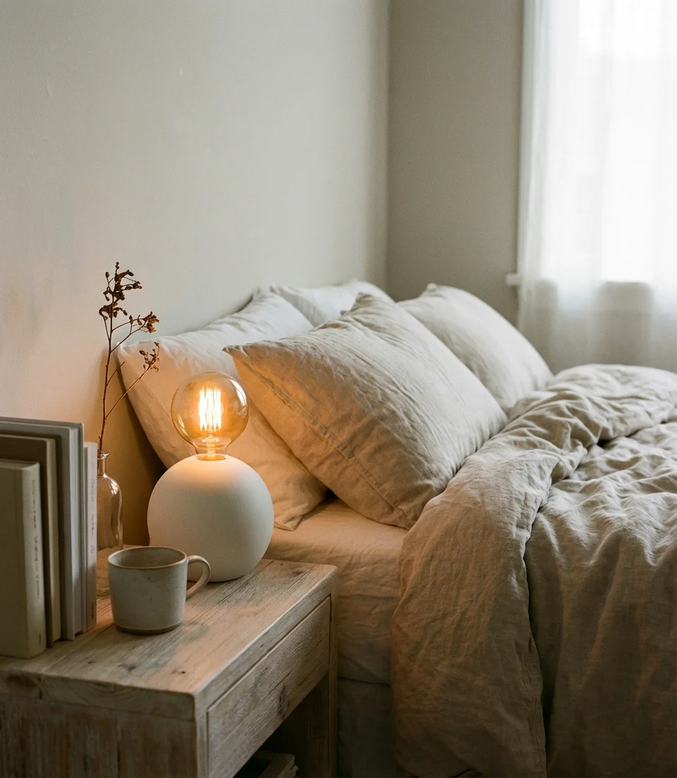 Neutral Bedroom Lighting for a Calm, Collected Space 2
