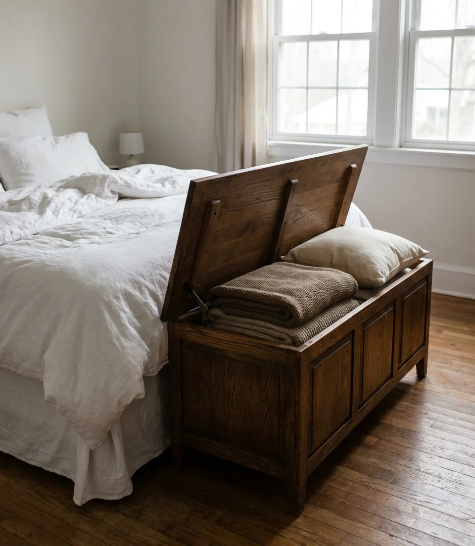 Ottomans and Storage Benches at the Foot of the Bed 2