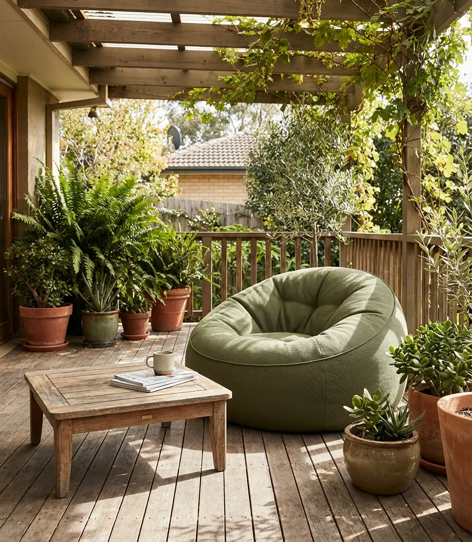 Outdoor Bean Bag Chair for Patios and Backyard Spaces 1