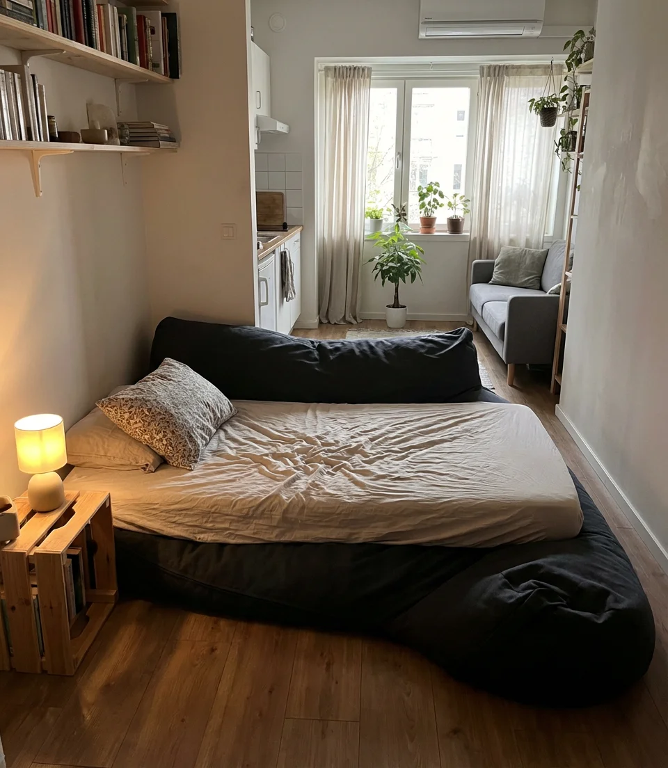 Oversized Bean Bag Chair as a Guest Bed Alternative 1