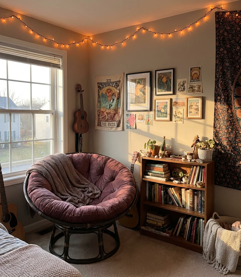 Papasan Reading Nook Ideas for Teens 1
