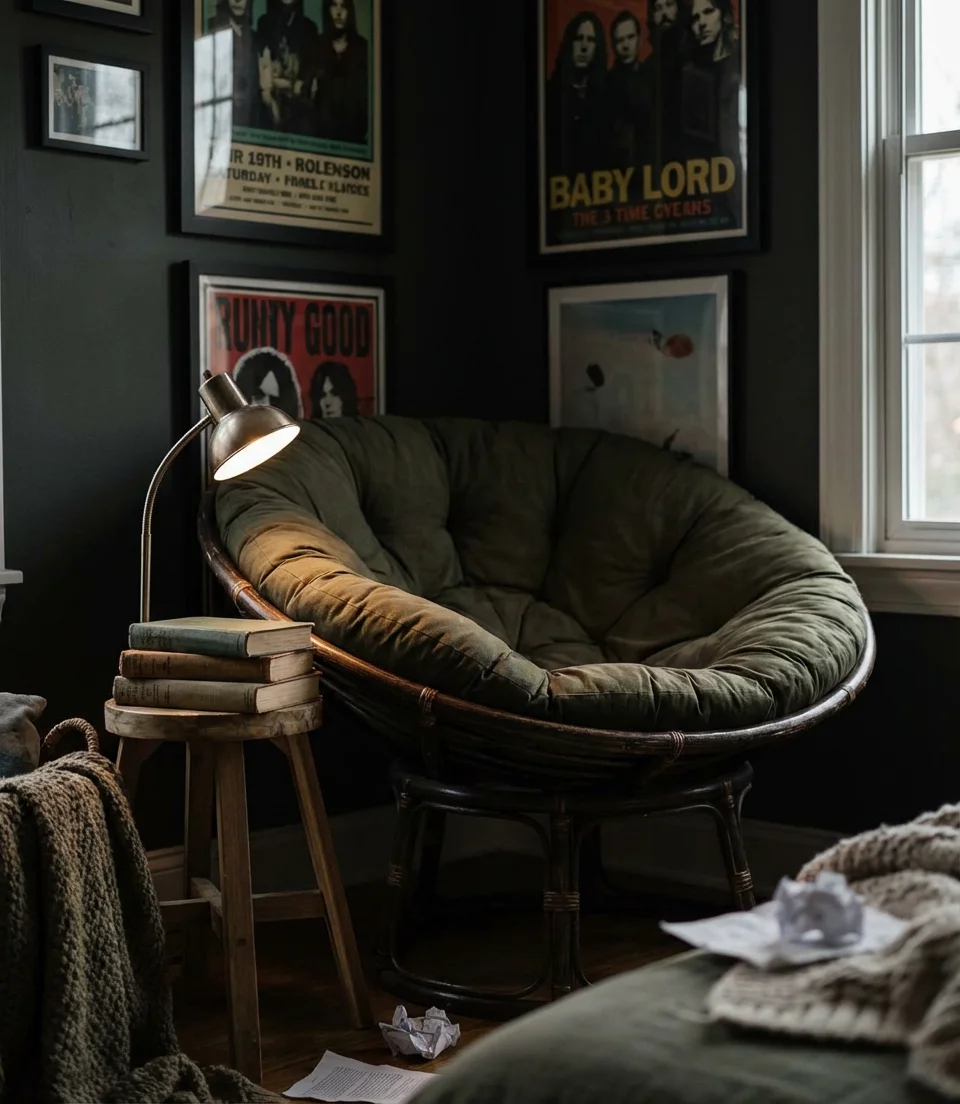 Papasan Reading Nook Ideas for Teens 2