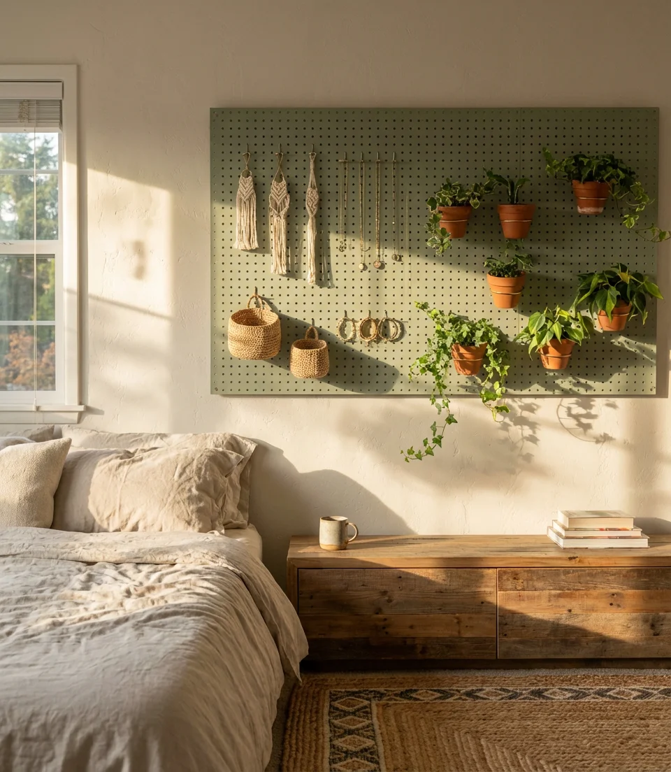 Pegboard Wall Panel for Accessories and Jewelry 1