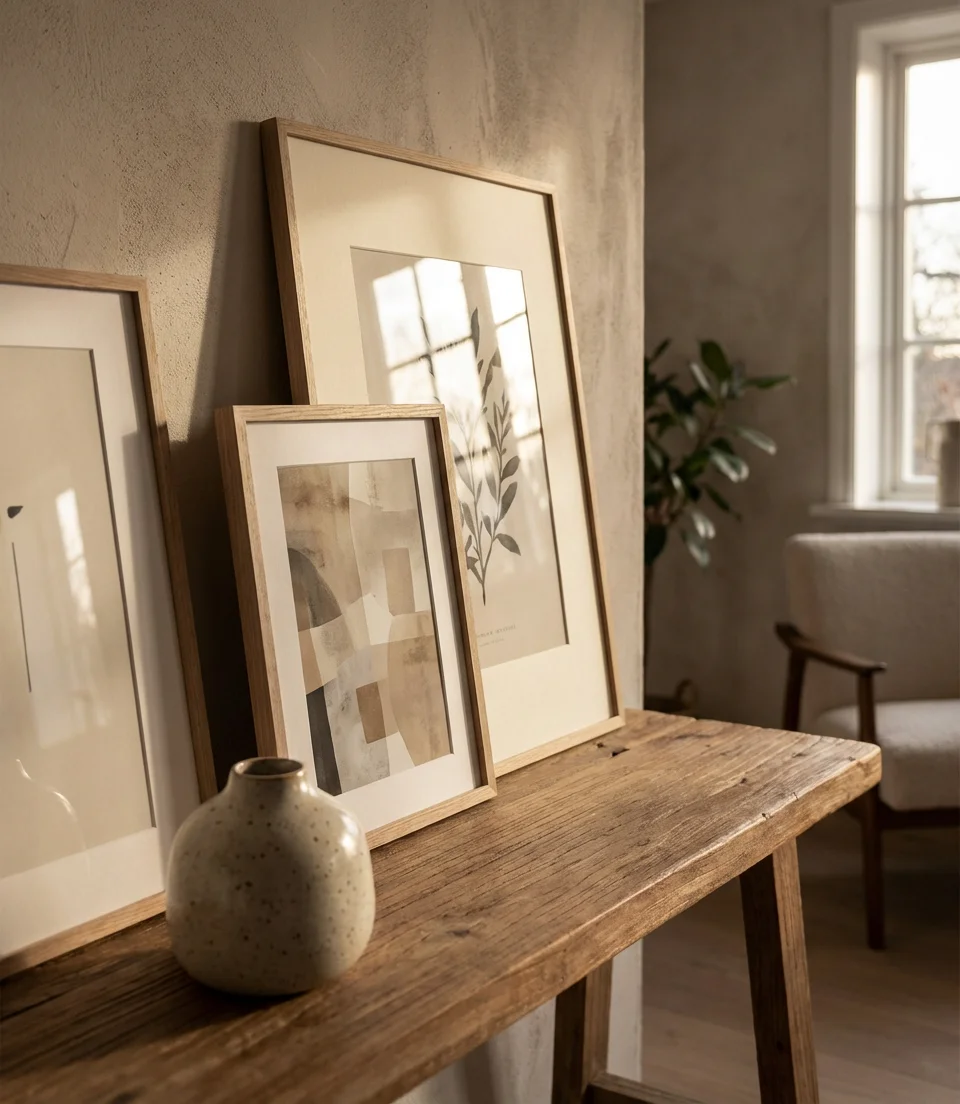 Picture Frames and Art Arrangements on the Console 2