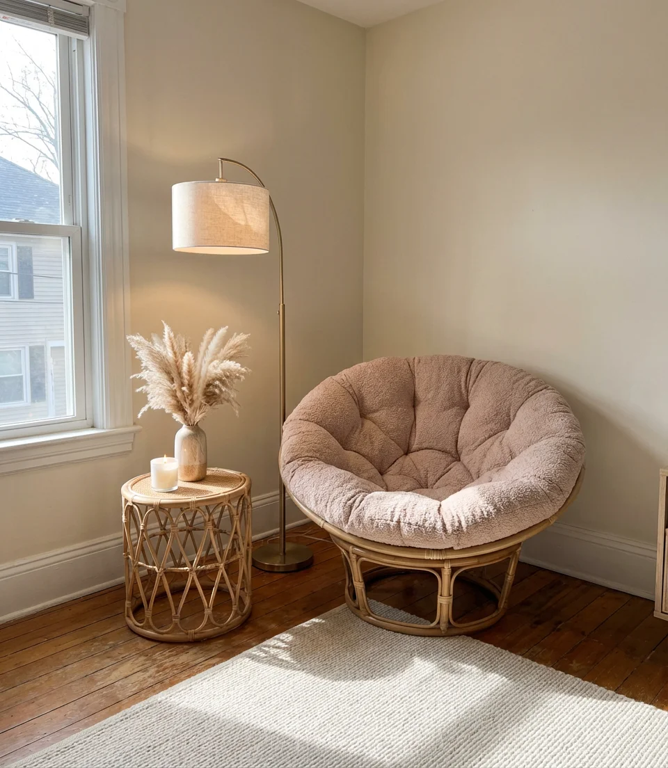 Pink Boho Living Room Accent 2