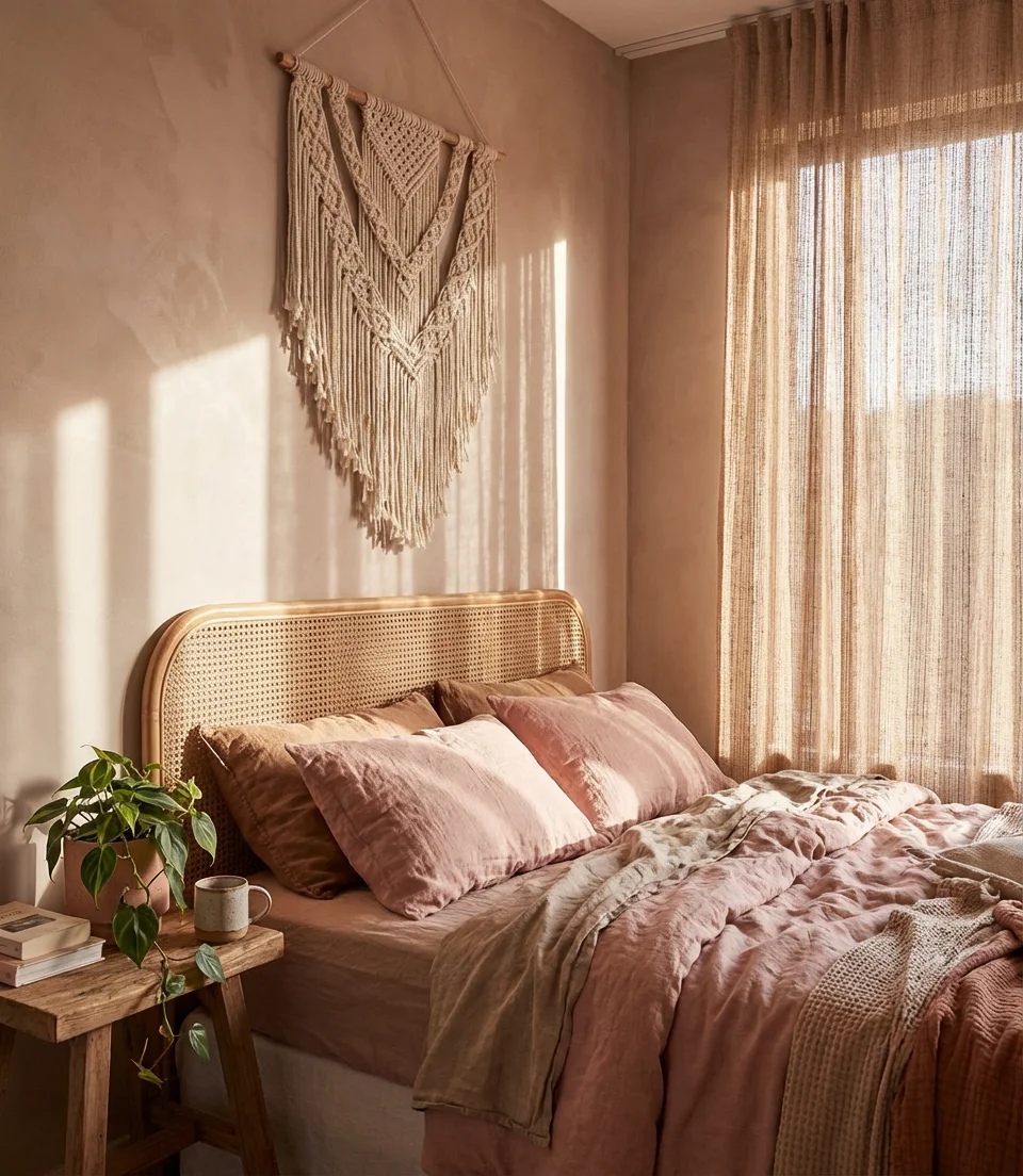 Pink Boho Room for Young Girls 1