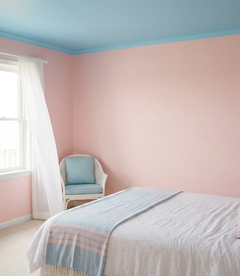 Pink and Blue Pastel Bedroom 1