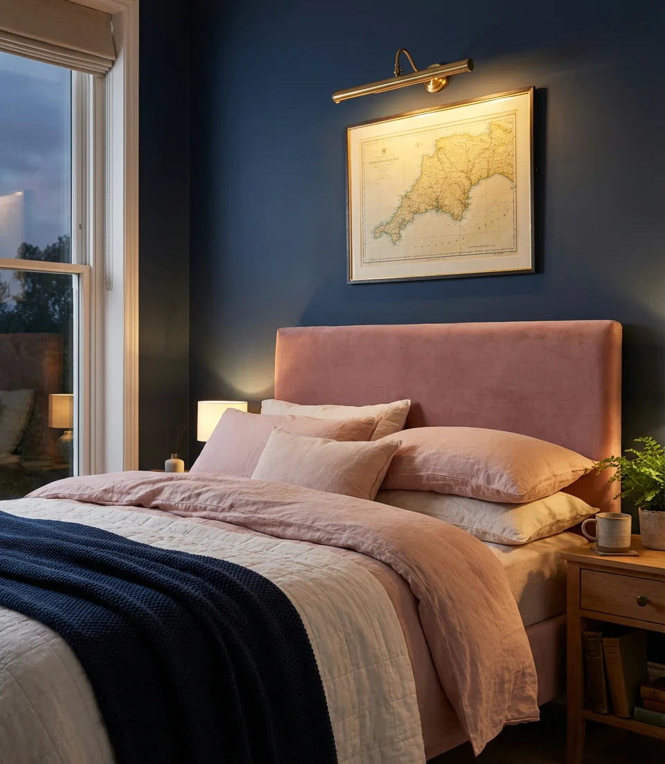 Pink and Navy Blue Color Combo 2