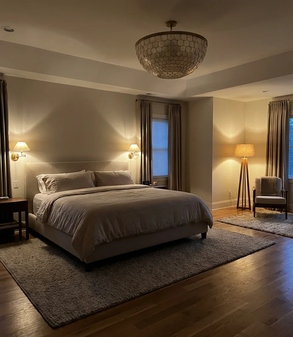 Primary Bedroom Lighting Layered for Every Mood 1
