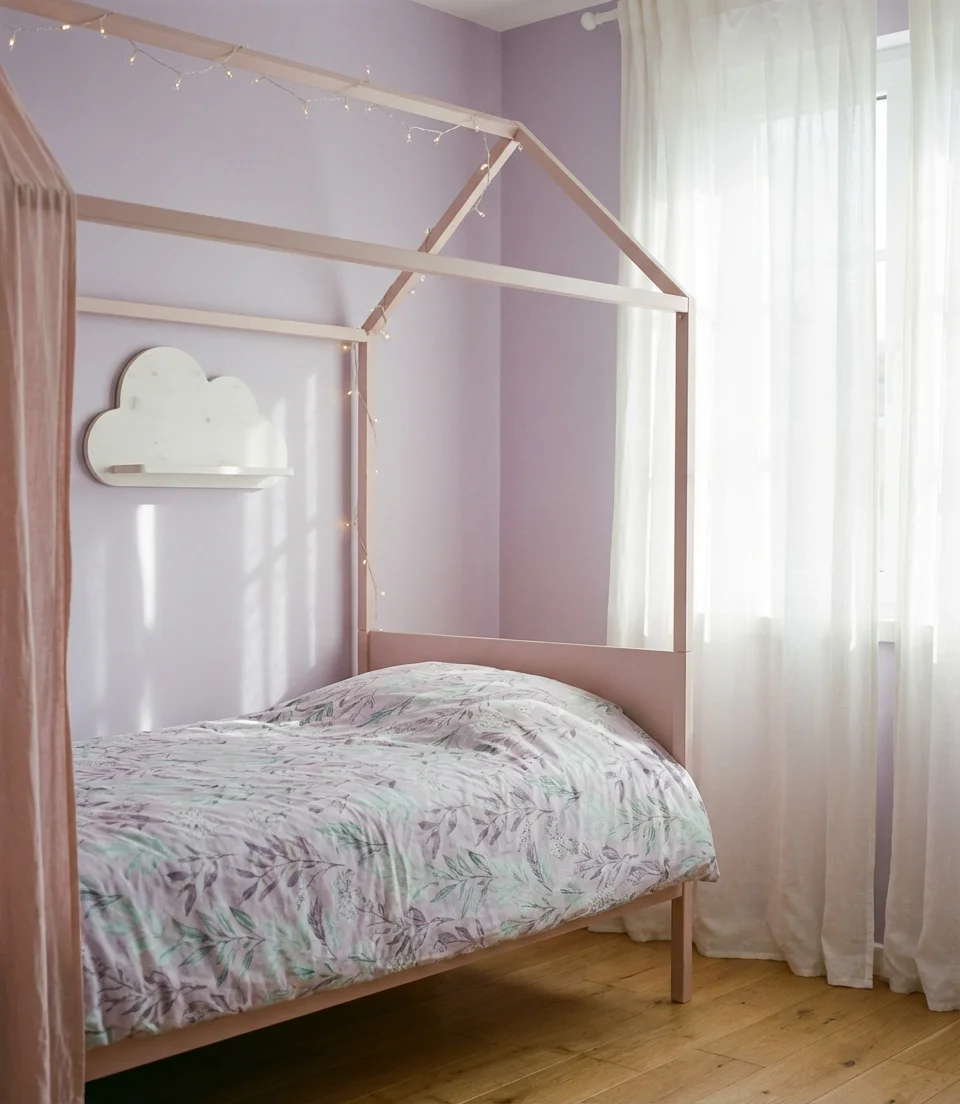 Purple and Pink Dreamy Bedroom for Kids Daughters 1
