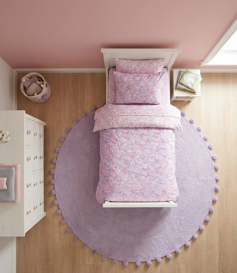 Purple and Pink Dreamy Bedroom for Kids Daughters 2