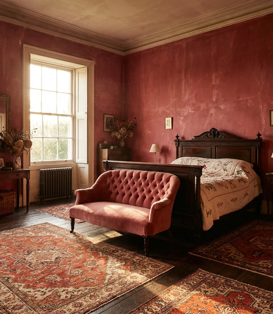 Red and Pink Bold Bedroom Inspo 2