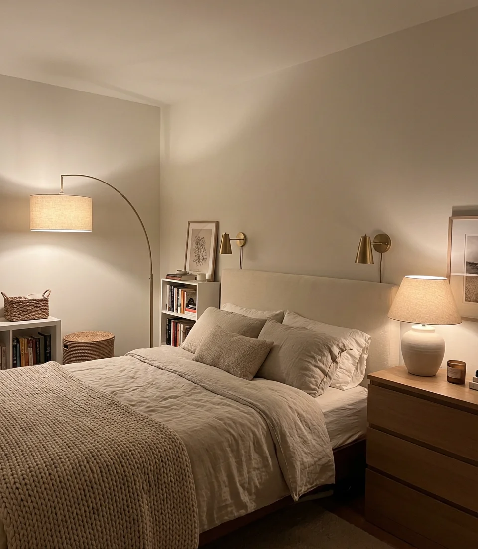 Renter-Friendly Bedroom Lighting Without Ceiling Fixtures 1