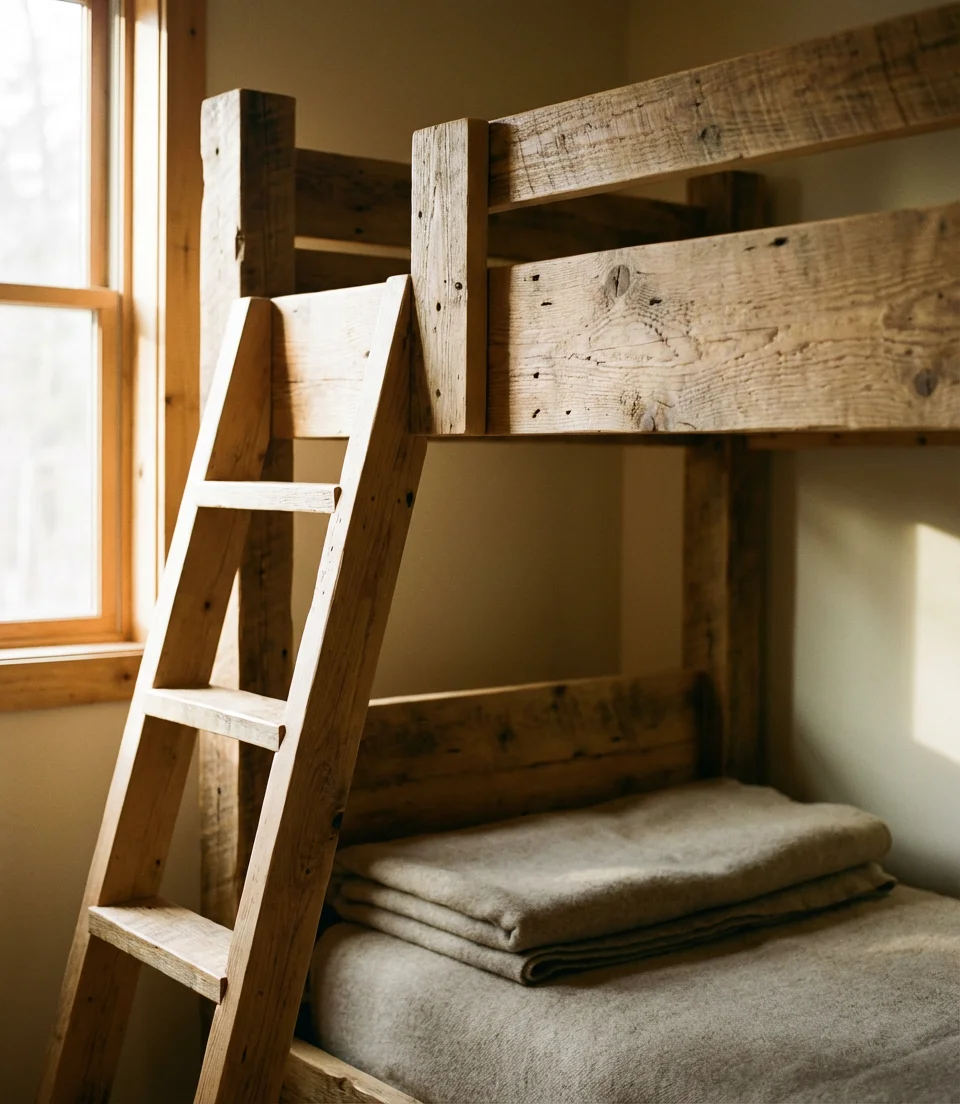 Repurposed Wood Bunk Beds with Character 2