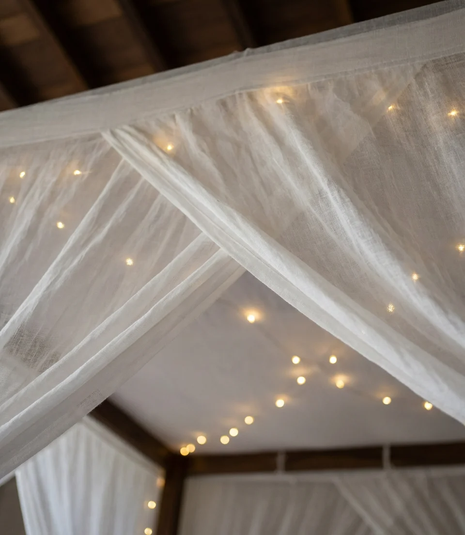 Romantic Lighting With Canopy and Fairy Lights 2