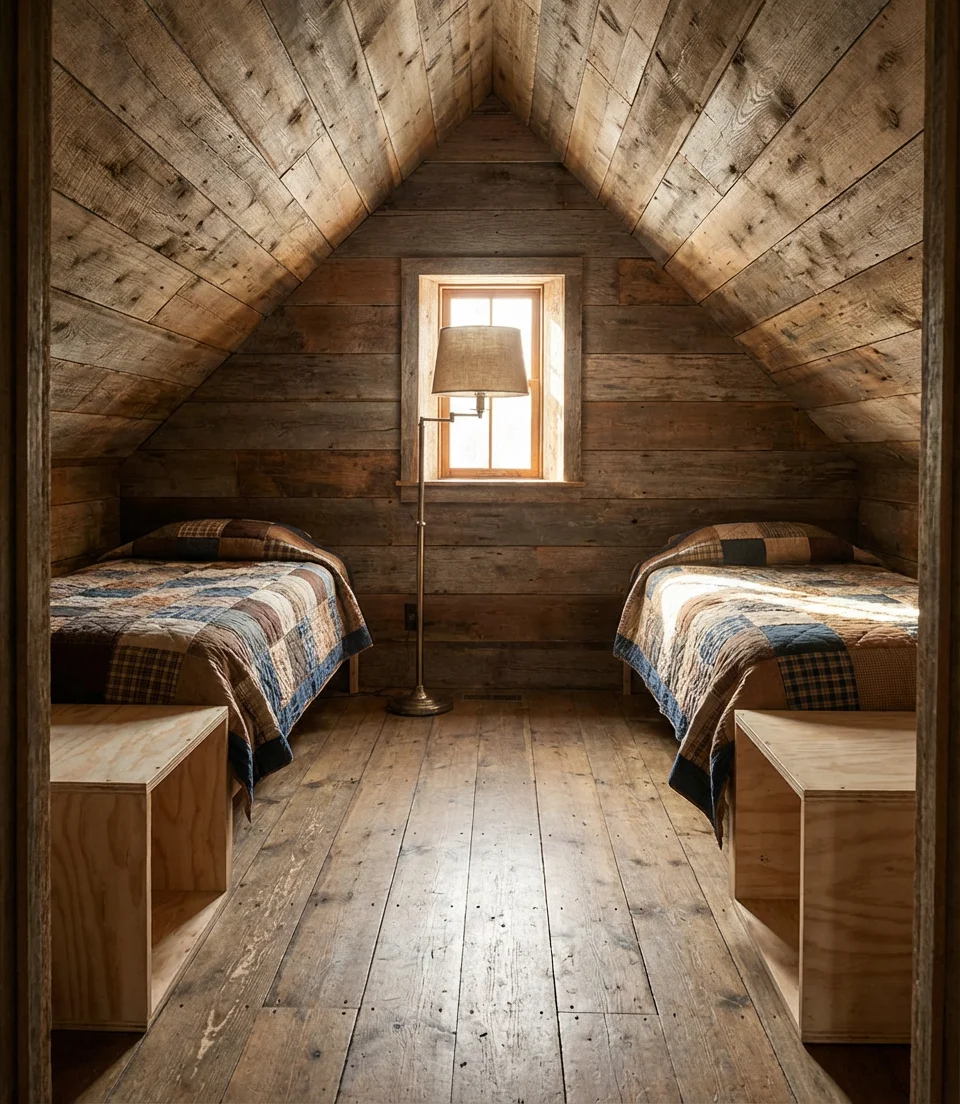 Rustic Attic Twin Bedroom 2