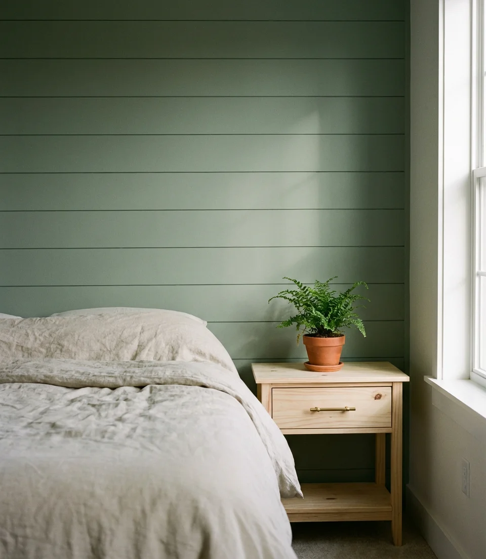 Sage Green Farmhouse Bedroom for a Calming Retreat 1