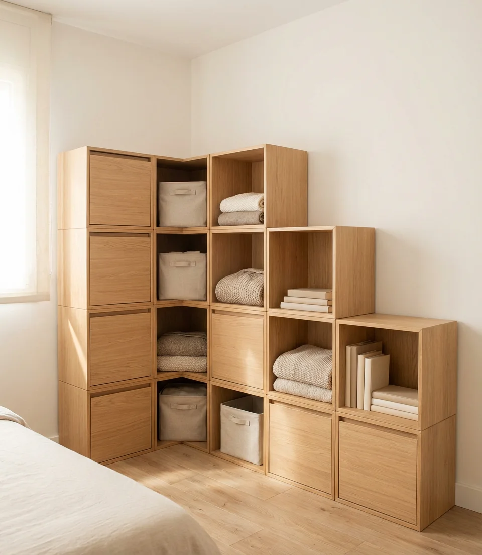 Small Apartment Organization with Modular Storage Systems 2