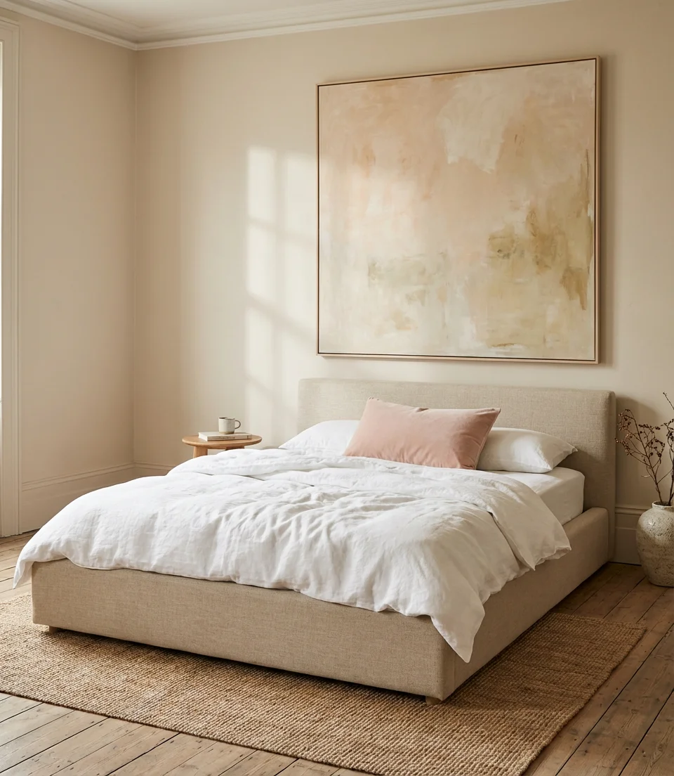 Soft Pink and Beige Serene Minimalism 1
