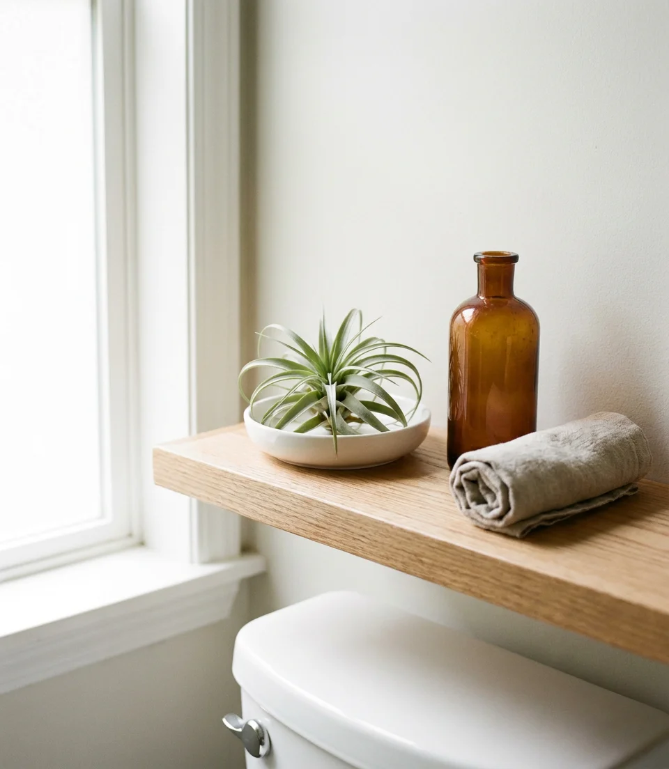 Spa Inspired Above Toilet Shelf for a Luxurious Daily Routine 2