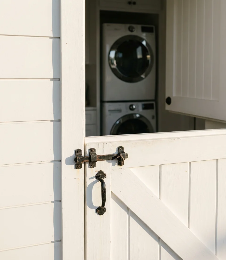 Split Barn Door for a Laundry Nook 2