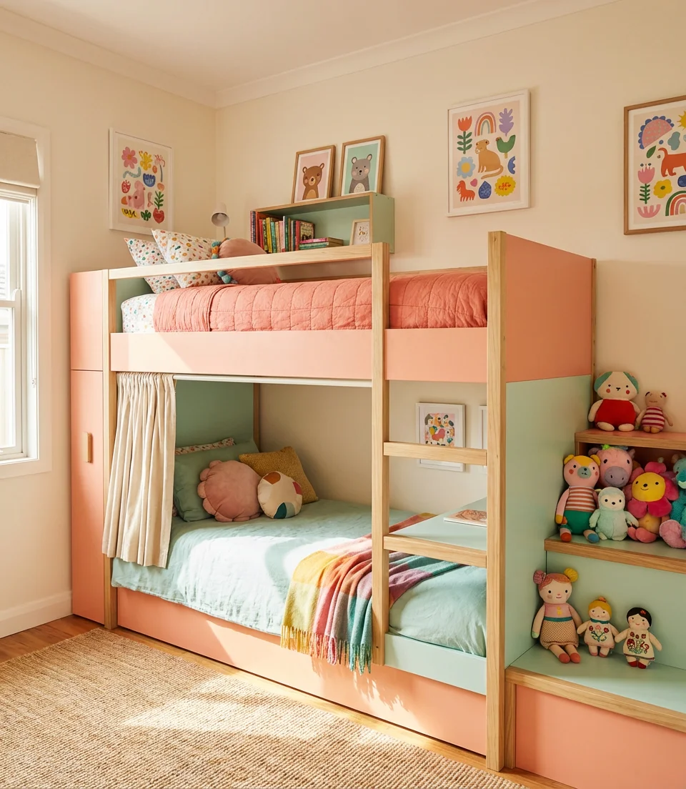Toca Boca Aesthetic Bunk Beds for Girls 1
