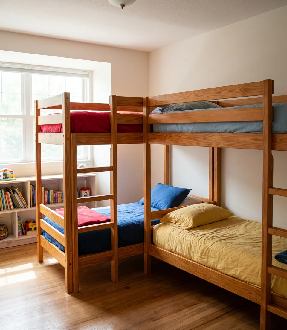 Triple Bunk Beds for Shared Kids Rooms 2