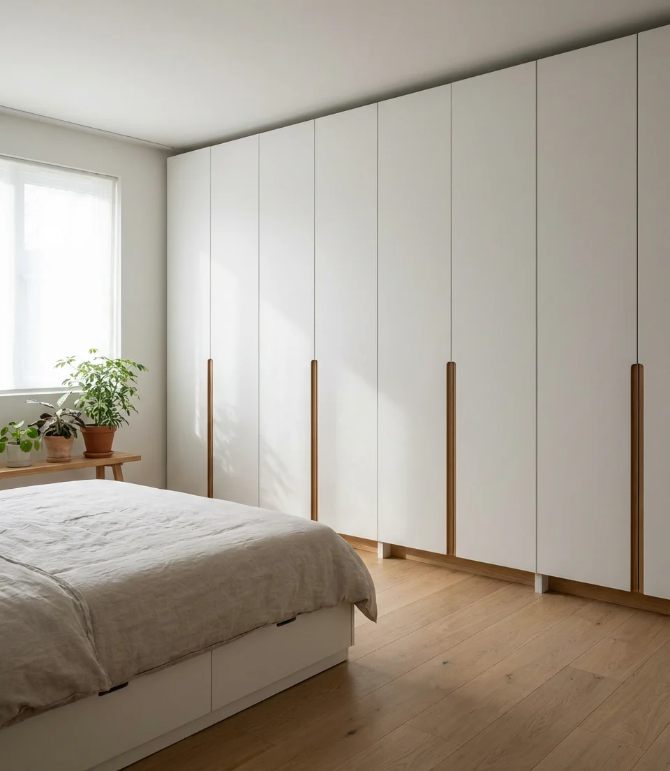 Wardrobe Wall with Floor-to-Ceiling Panels 1