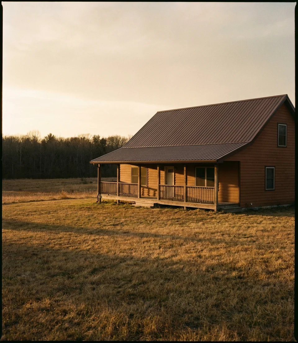 Warm Brown With a Brown Roof for a Cohesive Natural Look 2