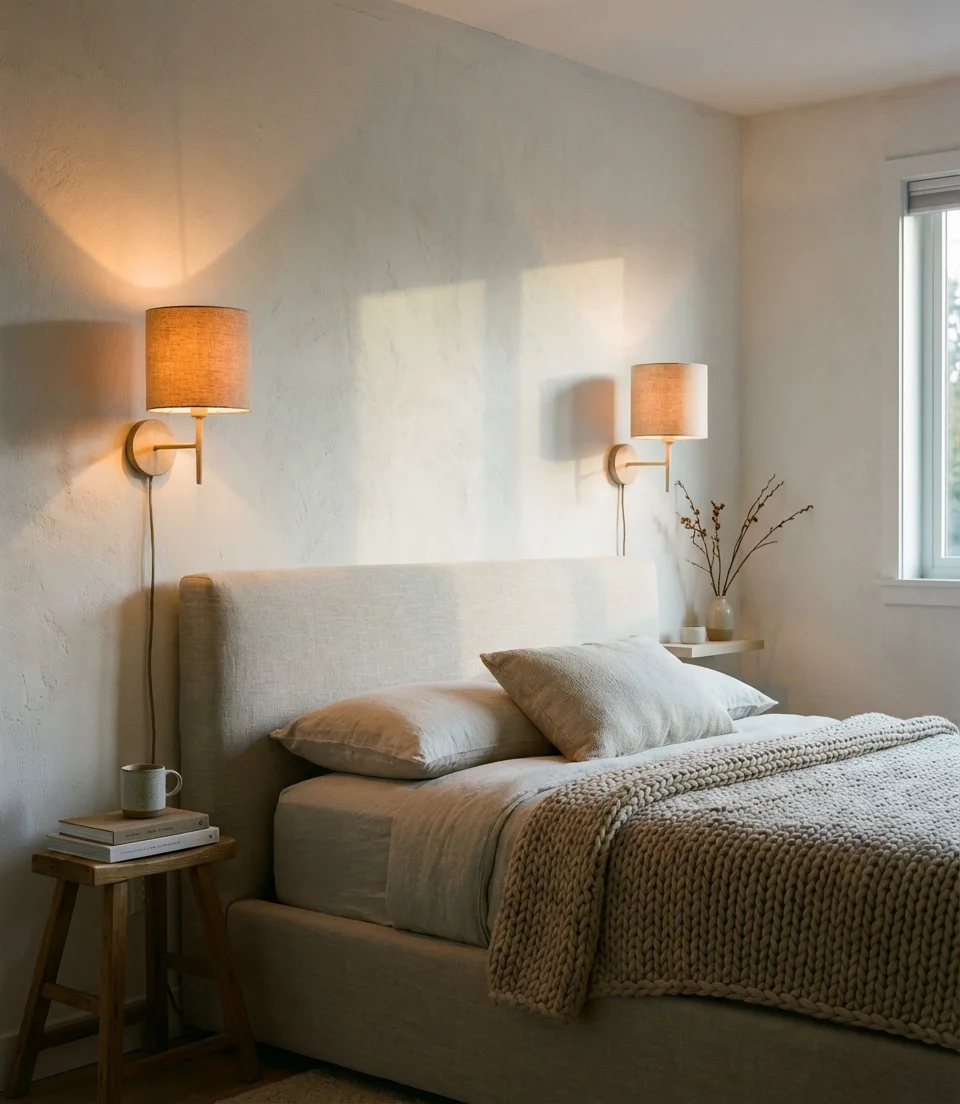 Warm Sconce Pairs for a Cozy Bedroom Retreat 1