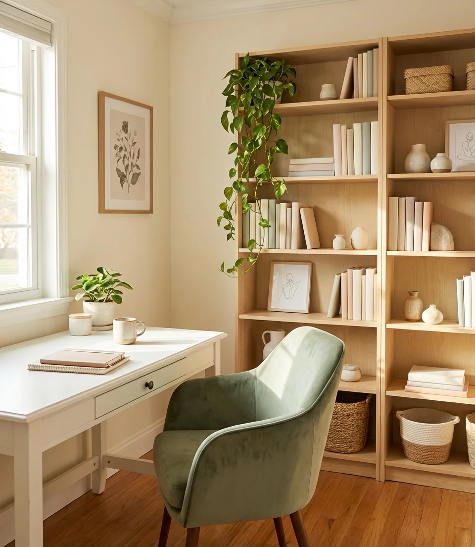 Women's Home Office with Feminine Touches 1