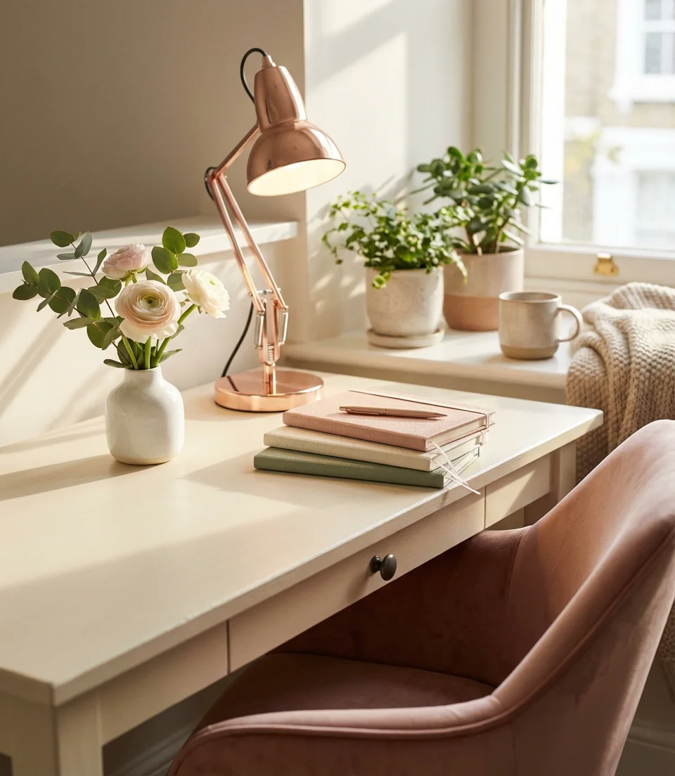 Women's Home Office with Feminine Touches 2