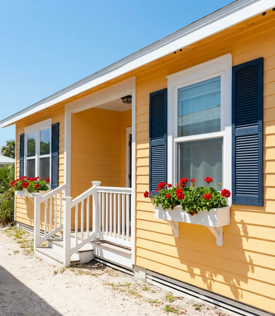 Yellow Sunshine Beach House 1