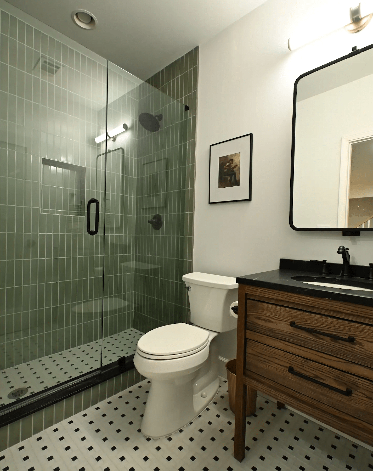 Basement Bathroom Reveal: Fun and Moody DIY Renovation