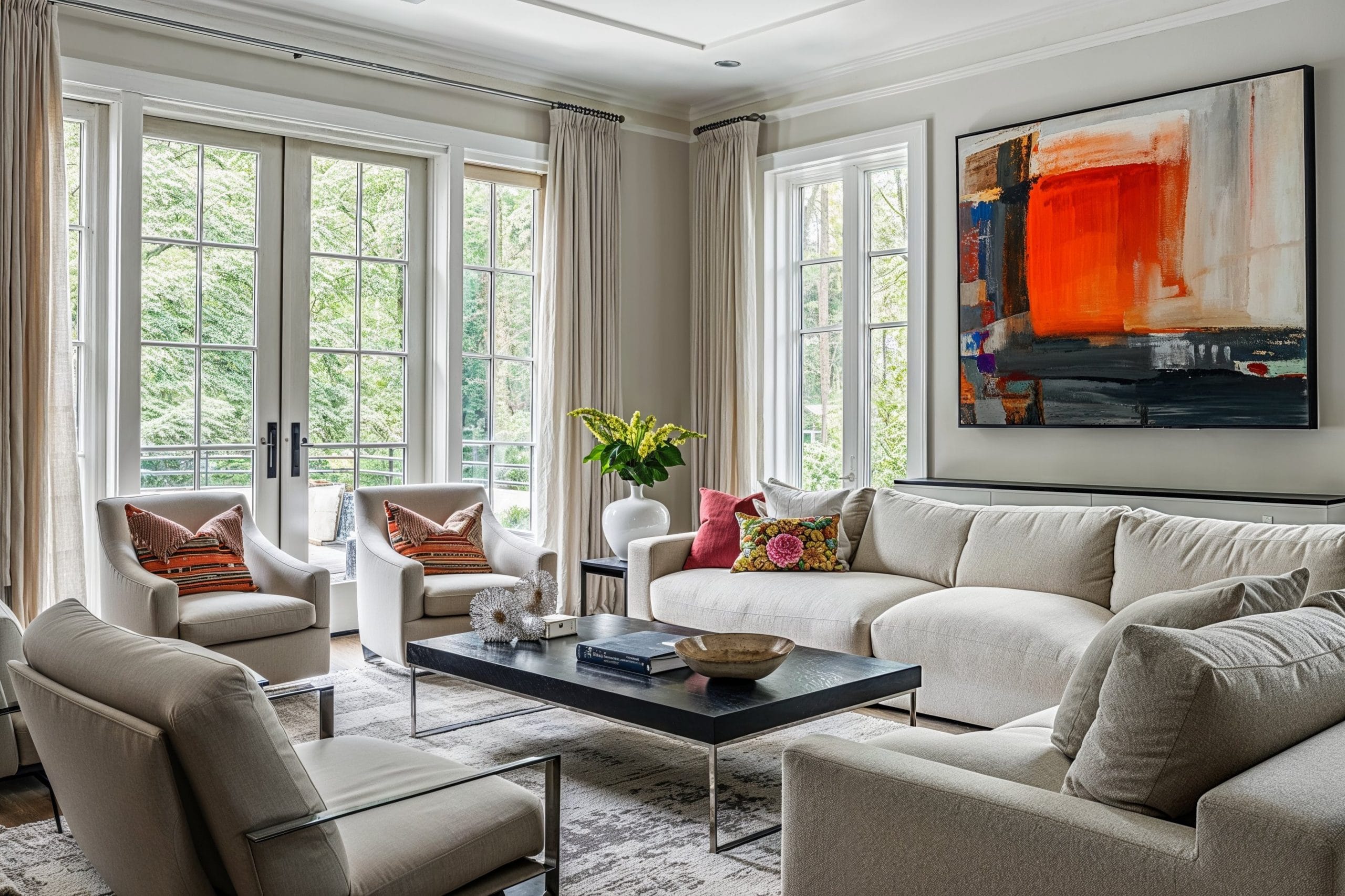 Before & After: Sleek and Modern Apartment Design - Decorilla Online Interior Design