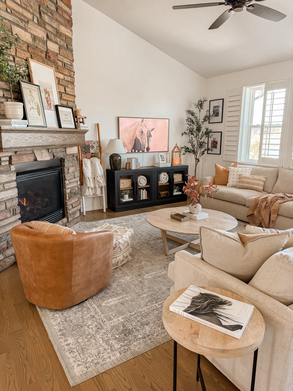 Cozy Living Room for Fall - Sarah Joy