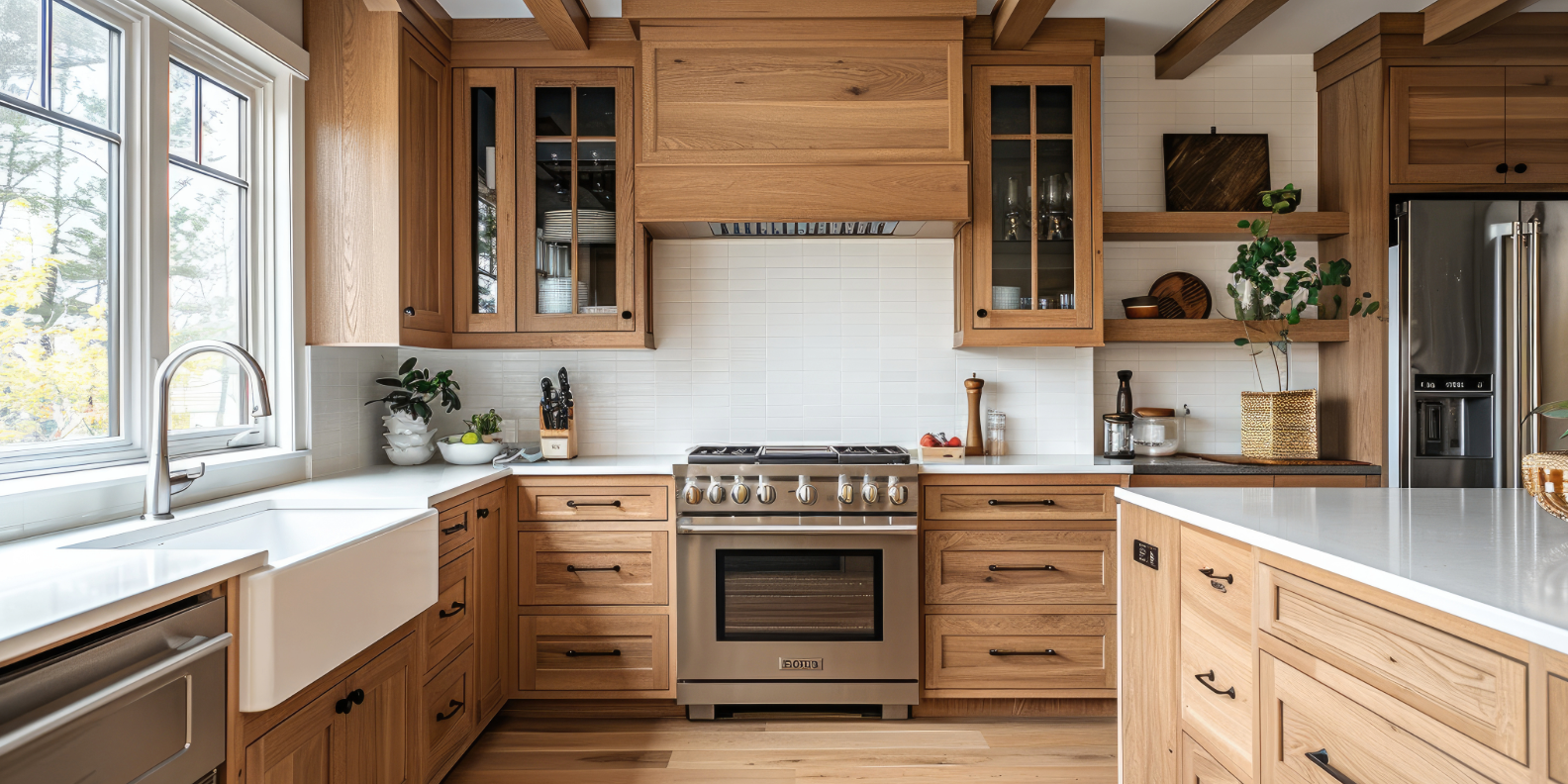 Honey Oak Kitchen Cabinets: Warm Wood Tones Leading 2025–2026 Trends | Custom Cabinetry Blog | Hester Family Millwork