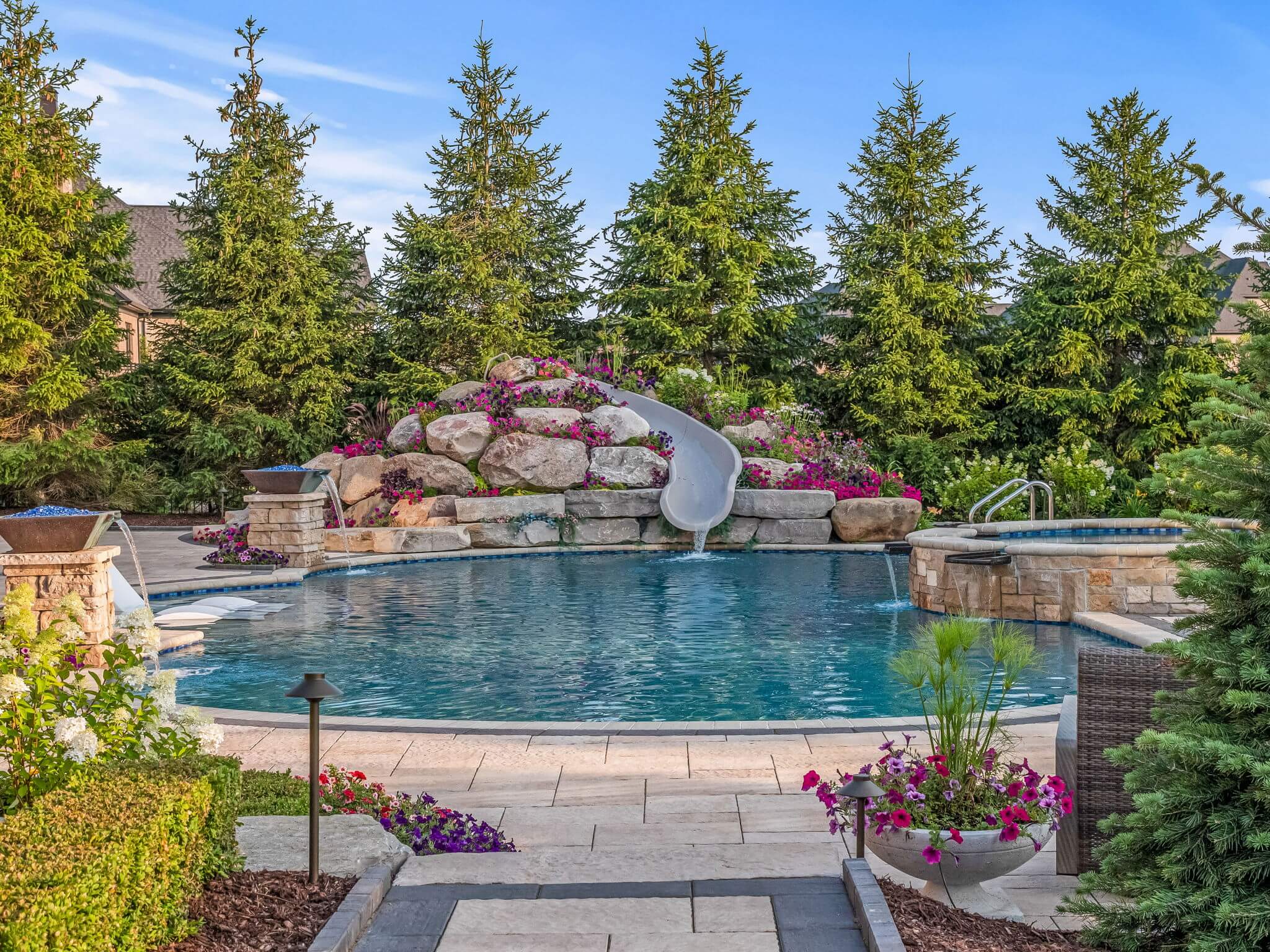 Luxury Pool & Spa Builders in Michigan | Antonelli Landscape