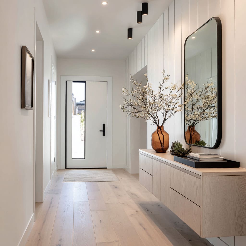 Modern Long Narrow Hallway Decorating and Design Ideas | FH