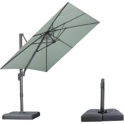 Purple Leaf 8 ft Patio Cantilever Umb...