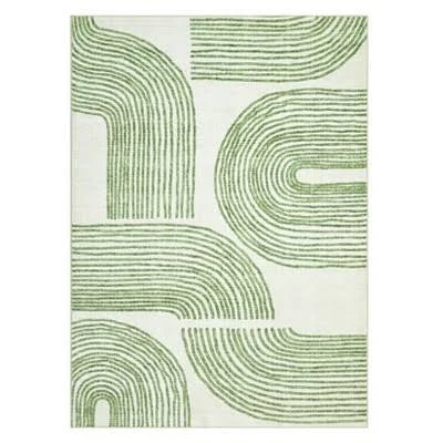 5*7FT Modern Abstract Geometric Strip...